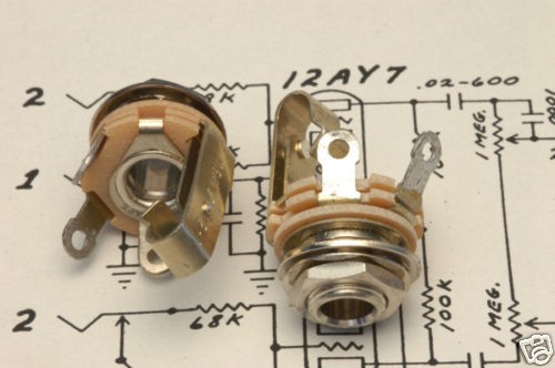   Premium Mil. Spec. Upgrade Input Jack For Vintage Fender Amps SALE