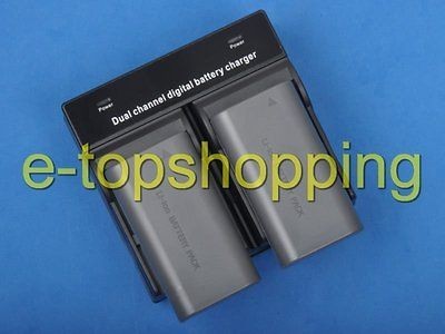 Batteries+Dual Charger for Leaf Aptus II 5 6 7 8 10 12 Digital Camera 