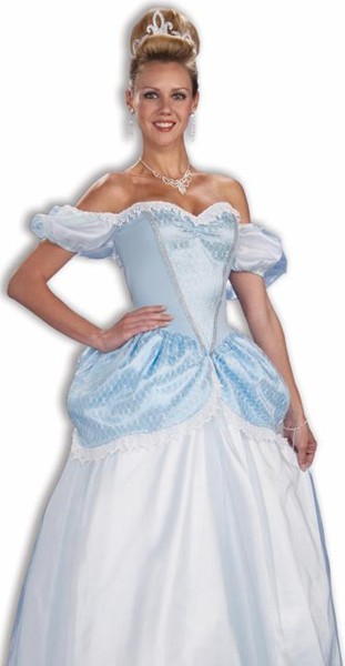 Princess Cinderella Halloween Costume Ball Gown Dress