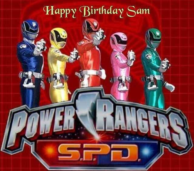 Power Rangers SPD Edible Image Cake Topper Personalized 1/4 sheet