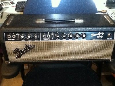 Fender Vintage 1965 Blackface Tremolux Amp Head   New Caps & Grounded 