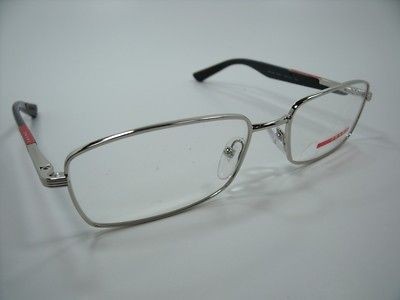 PRADA EYEGLASSES VPS 52B SILVER & BLACK 1BC 1O1 size 54*17*135 NEW 