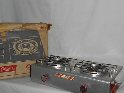 Vintage Coleman Model 5409 731 Two Burner LP Gas Aluminum Camp 