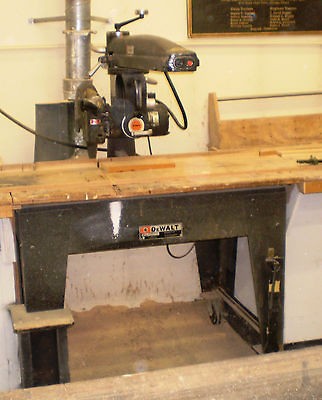 Heavy Duty DEWALT 14 RADIAL ARM SAW   3HP   Single Phase 220