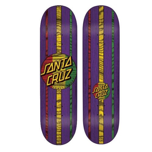 Santa Cruz Rasta Haka Purps Powerply 8.25 x 31.8 Skateboard Deck