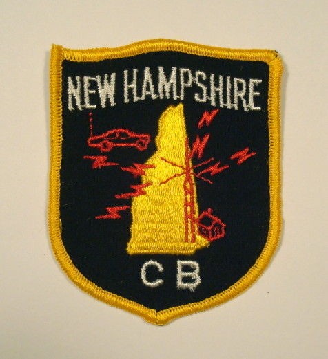   1970s NEW HAMPSHIRE CB OPERATOR State Ham Radio Embroidered PATCH