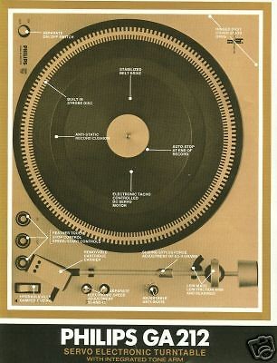 Philips 209S ElectronicTurn​table Brochure