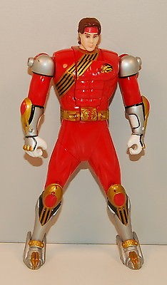 2001 Red Ranger 6 Flip Head Changing Bandai Action Figure Power 