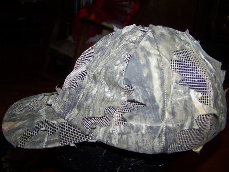 MENS 3D LEAFY AP CAMO CAP/ 100% NYLON / REDHEAD