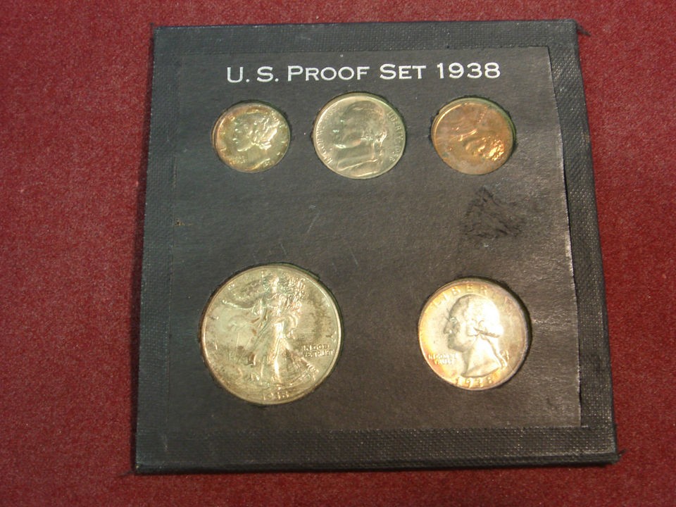 1938 Proof Set in Wayte Raymond holder   RARE    