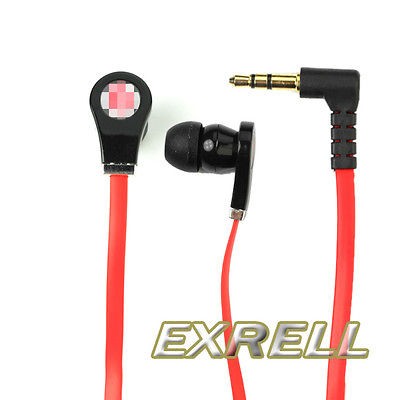 5mm Red Tour In Ear Headphone Earphone Earbuds Headset Iphone PSP 