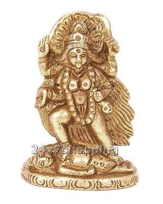   Maa Kali/Kaali Statue Brass Destroyer of Evil Figurine~India Art