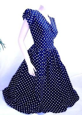 50s rockabilly VTG pin up womens BOHO COSTUME WEDDING dress PROM L 