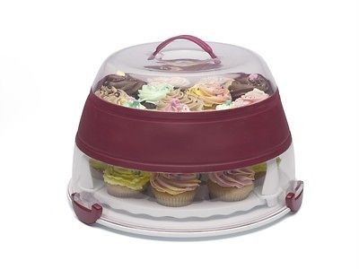 Progressive Collapsible Cupcake and Cake Carrier  Holds 24 Cupcakes 