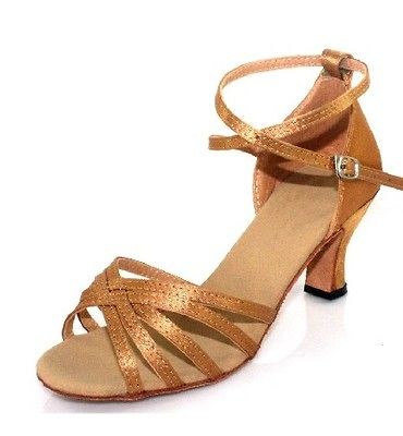 FX New Womens Tango Latin Ballroom Salsa Dance Shoes Skin N0009