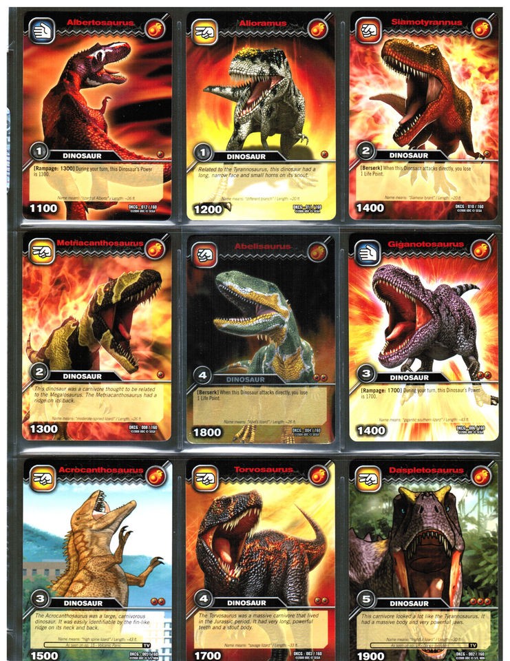 DINOSAUR KING UD TCG Card DKCG Page of 9 [FIRE][Abelisa​urus][]SM] 1 