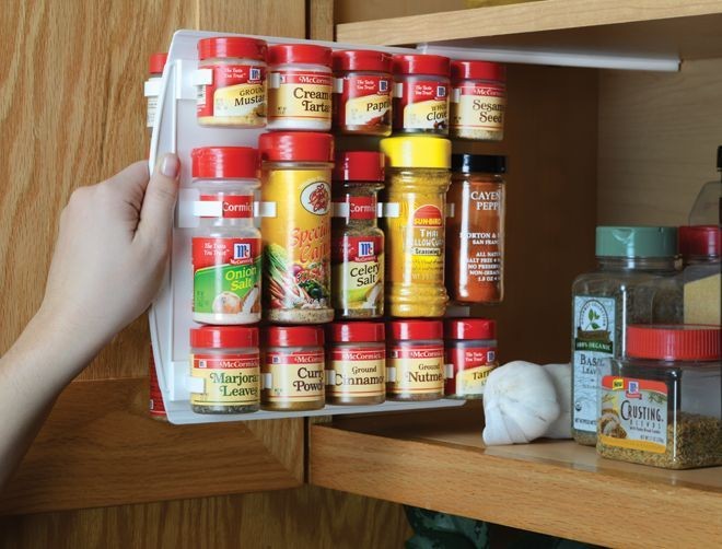 SpiceStor Organizer Spice Rack 40 Clip 10D x 10H