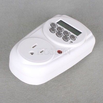 110V 125V 60Hz US Plug Weekly Digital Timer Switch Programmable Max 