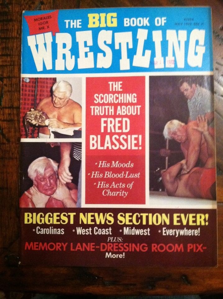 1972 WRESTLING THE BIG BOOK OF FRED BLASSIE IGOR PEDRO MORALES MR. X 