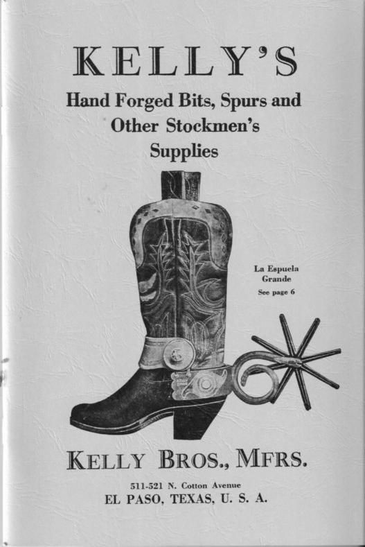 Kelly Bros Bit And Spur Catalog #20 Kellys 1927