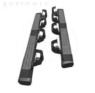   Black 6 Oval Side Steps For Silverado and Sierra Ext Cab 20990096