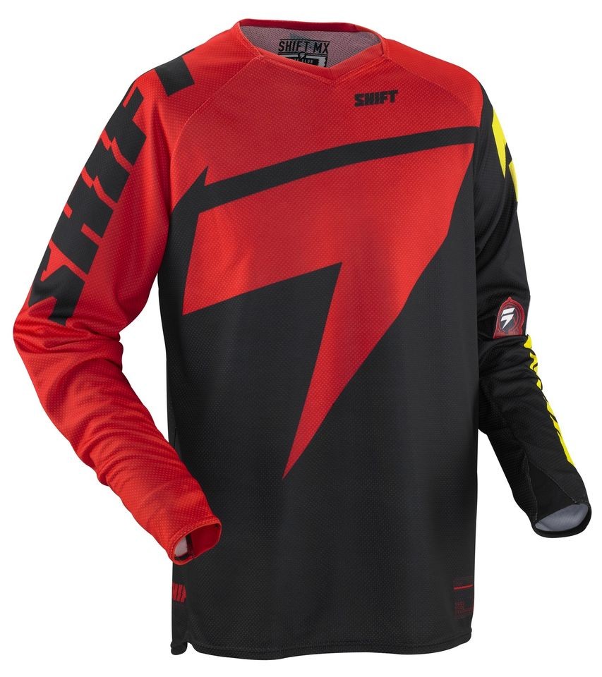 Shift MX Racing Chad Reed Jersey Red/Yellow Motocross MX Atv Bmx MTB 