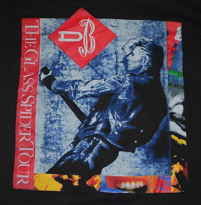   DAVID BOWIE THE GLASS SPIDER NORTH AMERICAN TOUR T  SHIRT 1987 XL