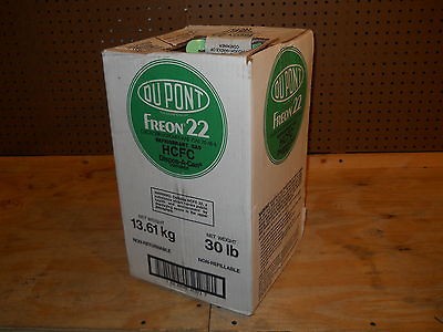 Brand New & Factory Sealed DUPONT R 22 Refrigerant 30 lb Cylinder Drum 