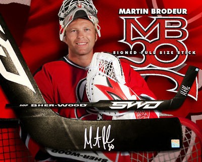 Martin Brodeur Signed Sher wood player Brand Stick