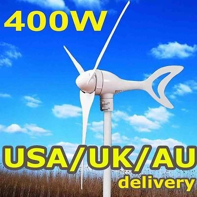 400W WATTS MAX 12/24V BLADE OPTION WIND TURBINE GENERATOR KIT 