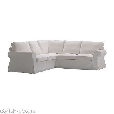 New IKEA Cover IKEA EKTORP Corner sofa 2+2 slipcover, Blekinge white 