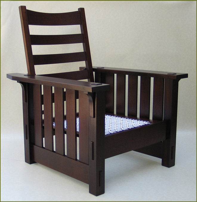 Flat Arm Morris Chair Plans, Stickley Mission Furniture Plans