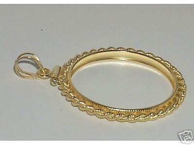 Coin Bezel for U.S. HALF DOLLAR Coin 14K Gold Filled Mount Soldered 