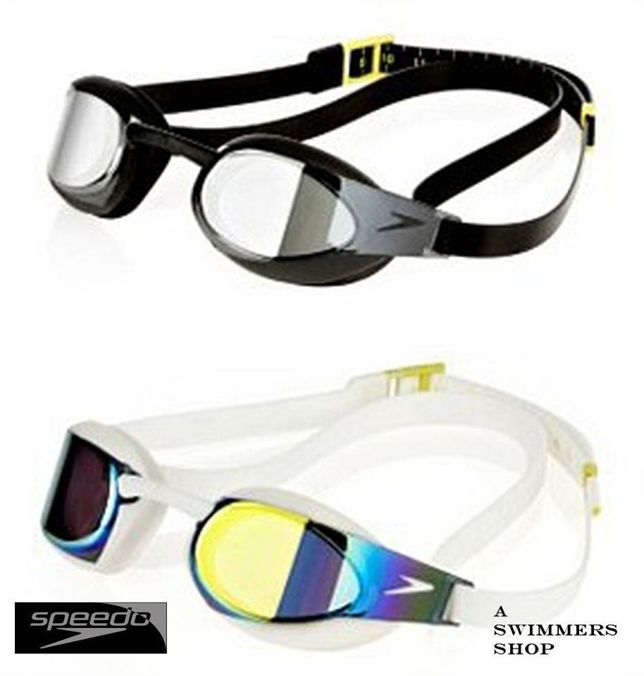 SPEEDO FASTSKIN 3 ELITE SWIMMING GOGGLES MIRRORED LENSES FS3 NEW 