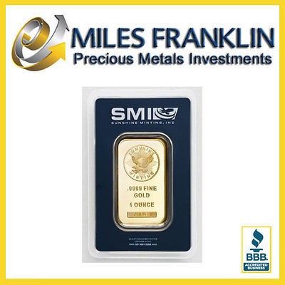 10   1oz Sunshine Mint Gold Bars   Brand New   (Includes Decoder Lense 