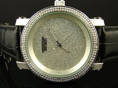 DIA. MASTER/TECHNO BLING BIG FACE GENUINE DIAMOND WATCH