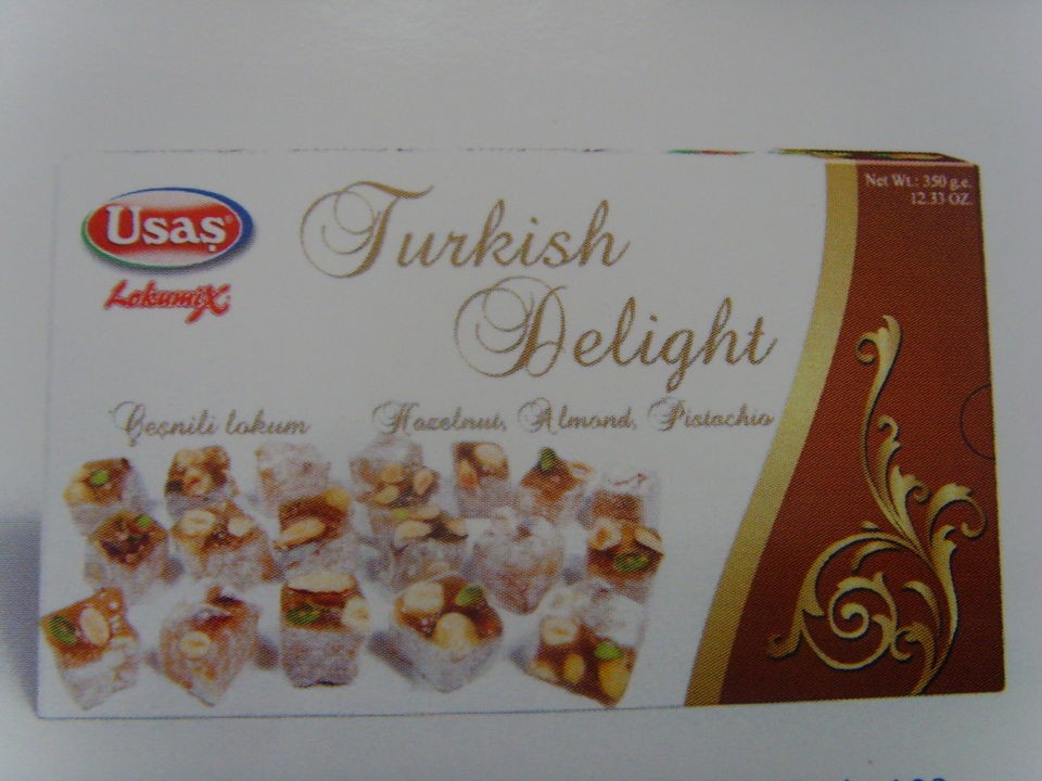 Turkish Delight With Hazelnut Almond Pistachio Lokum 350gr