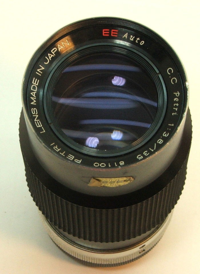   PETRI EE AUTO 135MM F13.8 BAYONET LENS FOR USE WITH PETRI CAMERAS