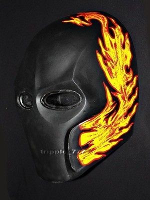   TWO PAINTBALL AIRSOFT BB GUN PROP COSTUME GOGGLE SALEM MASK Flame MA10