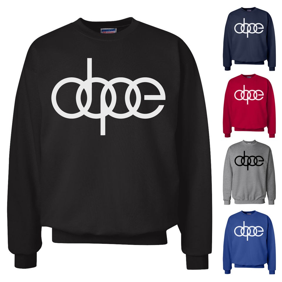 DOPE Rings Crewneck Sweatshirt *5 COLORS* Euro Gang A3 A4 TT S4 VW 