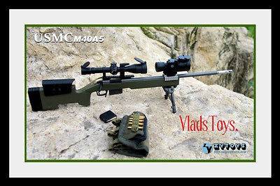 ZY Toys 16 Scale OD (Army Green) Sniper Rifle M40A5 USMC US Army Navy 