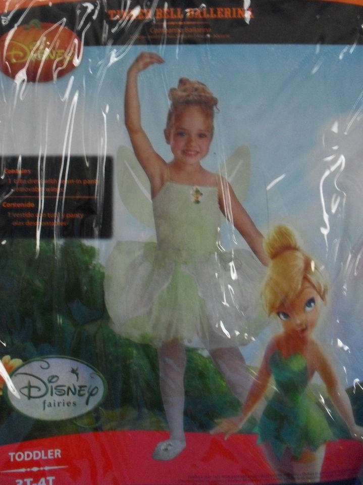 NEW Disney Tinker Bell Ballerina Halloween Dress Up Costume Size 3T 