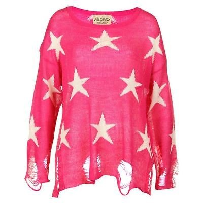 New womens wildfox white label Seeing Stars Magenta Pink Lennon 