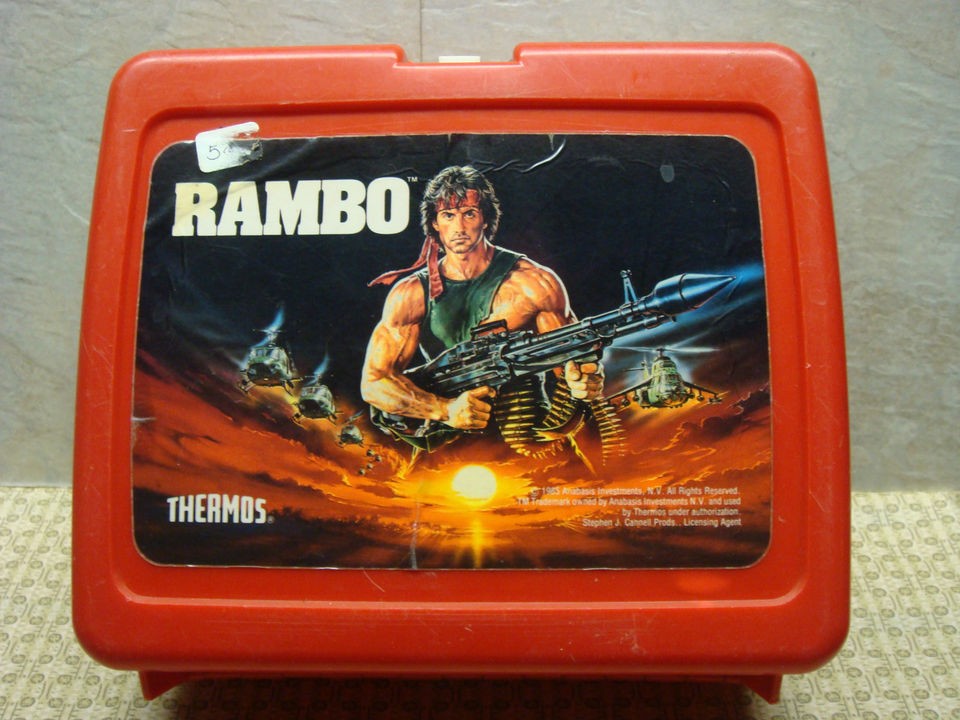 Vintage 1985 Rambo Lunchbox only no thermos