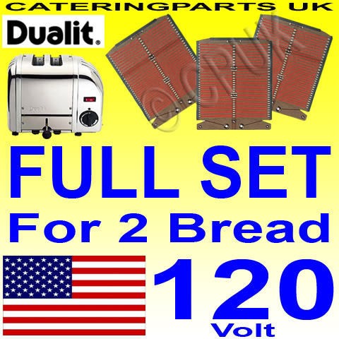 DUALIT USA 110v / 120v 2 SLOT TOASTER HEATING ELEMENTS