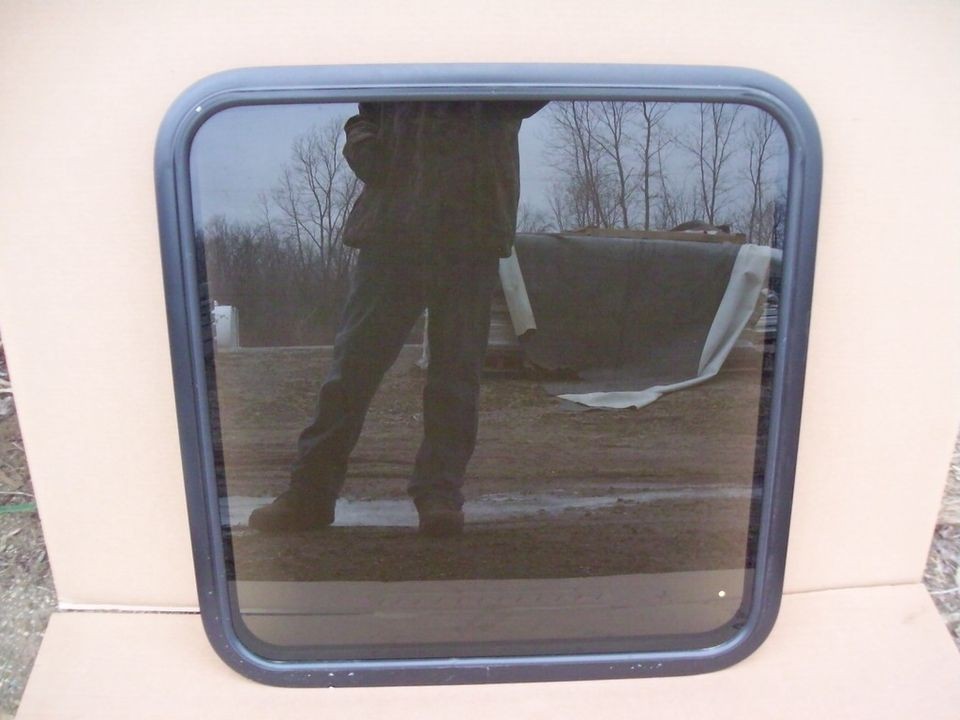 NEW BLACK KINRO 29X30 RV WINDOW FIXED 29 x 30 TRAILER CAMPER