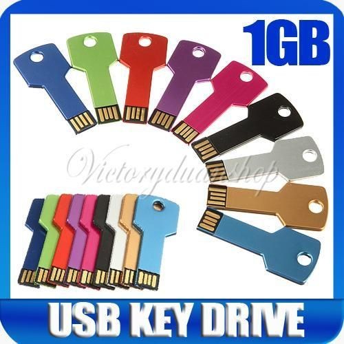   Shape USB 2.0 Metal Flash Memory Stick Jump Thumb Drive Pen 1GB 1 GB