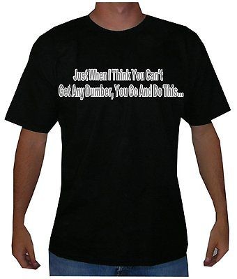 Mens 1 Liners DUMB AND DUMBER REDEMPTION T Shirt