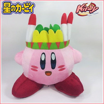 Nintendo Indian Kirby Plush Toy Soft Stuffed Animal Doll Figure 