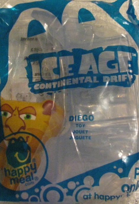 NEW 2012 Ice Age Continental Drift Mcdonalds Happy Meal Toy #4 Diego 